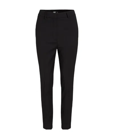 Karl Lagerfeld Tailored Slim-cut Trousers In Black