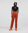 Karl Lagerfeld Tailored Trousers In Orange