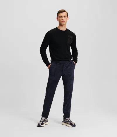 Karl Lagerfeld Tailored Trousers In Blue