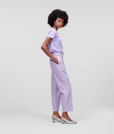 Karl Lagerfeld Tailored Trousers In Purple