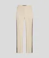 Karl Lagerfeld Tailored Tuxedo Pants In Neutral
