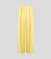 Karl Lagerfeld Tailored Wide-leg Pants In Yellow