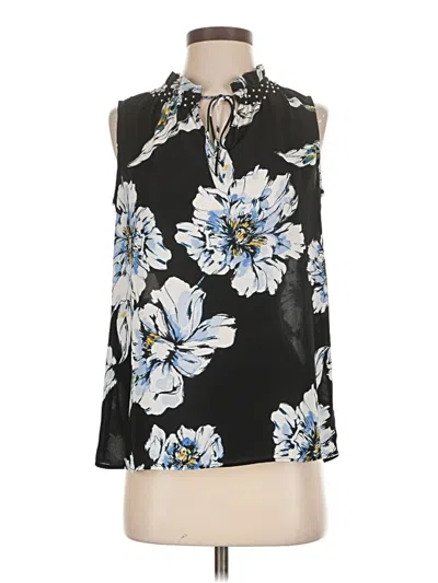 Pre-owned Karl Lagerfeld Tank Top Black Halter Neckline Tops