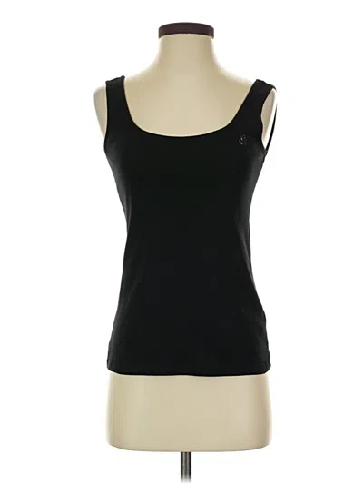 Pre-owned Karl Lagerfeld Tank Top Black Strapless Neckline Tops