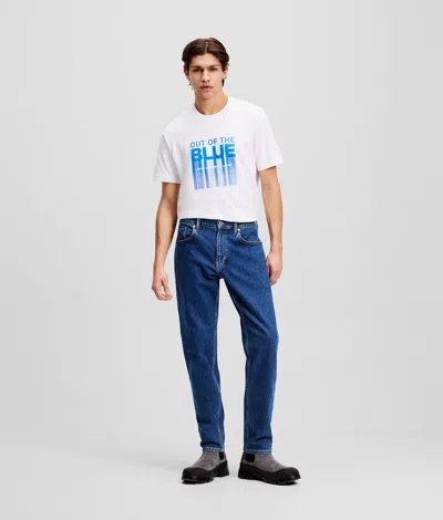 Karl Lagerfeld Tapered Jeans In Blue