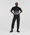 Karl Lagerfeld Tapered Jeans In Black