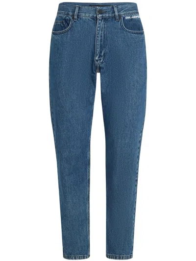 Karl Lagerfeld Tapered Jeans In Blue