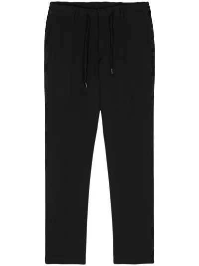 Karl Lagerfeld Tapered-leg Trousers In Black