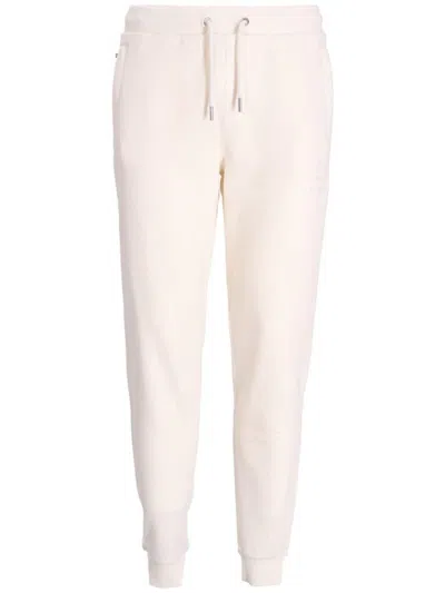 Karl Lagerfeld Tapered Track Trousers In White
