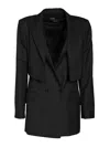 Karl Lagerfeld Tech Fabric Blazer In Negro