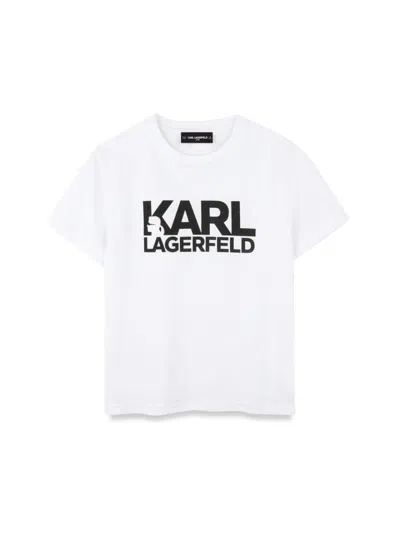 Karl Lagerfeld Kids' Tee Shirt In Weiss