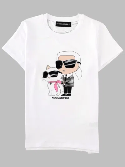 Karl Lagerfeld Tee Shirt In White