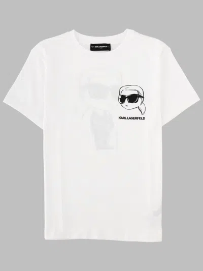 Karl Lagerfeld Tee Shirt In White