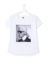 Karl Lagerfeld Teen Karl-print T-shirt In White