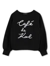 Karl Lagerfeld Text-print Sweatshirt In Black