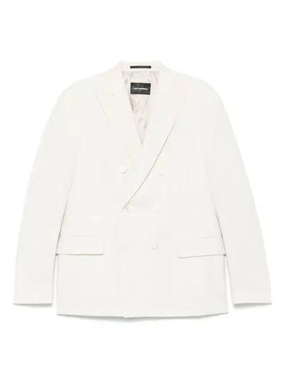 Karl Lagerfeld Textured Blazer In White
