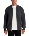 Karl Lagerfeld Textured Bomber Jacket In Gray