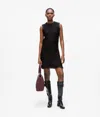Karl Lagerfeld Fringed-hem Mini Dress In Black
