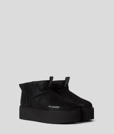 Karl Lagerfeld Thermo Slip-on Boots In Black