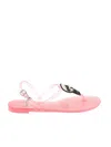 KARL LAGERFELD THONG SANDALS IN PINK