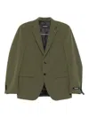 Karl Lagerfeld Three-button Notched-lapel Jacket In Green