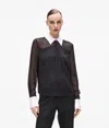 Karl Lagerfeld Tie Detail Blouse In Black