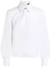 Karl Lagerfeld One-shoulder Shirt In White