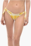 Karl Lagerfeld Tie Dye Effect Bottom Bikini With Knotted Laces