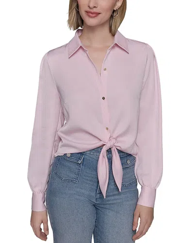 Karl Lagerfeld Tie Hem Blouse