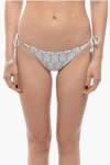 Karl Lagerfeld Tie-side Bottom Bikini With Iconic Print