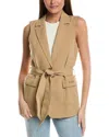 Karl Lagerfeld Tie Waist Vest