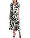 Karl Lagerfeld Tiered Midi Dress In Black