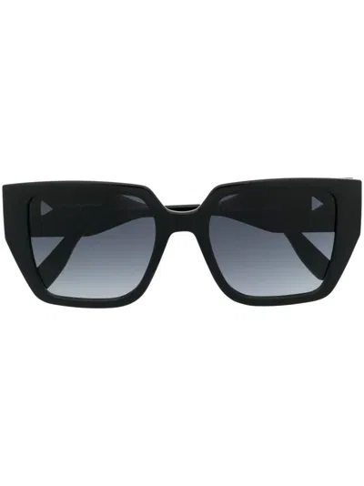 Karl Lagerfeld Tinted Square-frame Sunglasses In Black