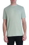Karl Lagerfeld Double Hem Tee In Mint