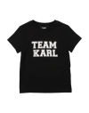 Karl Lagerfeld Toddler Boy T-shirt Black Size 6 Cotton In Black