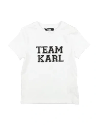 Karl Lagerfeld Babies'  Toddler Boy T-shirt White Size 5 Cotton