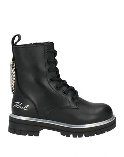 Karl Lagerfeld Babies'  Toddler Girl Ankle Boots Black Size 10c Leather