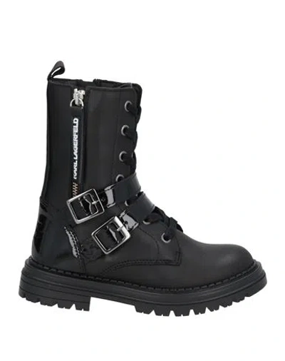 Karl Lagerfeld Babies'  Toddler Girl Ankle Boots Black Size 10c Soft Leather