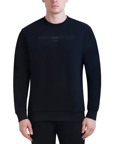 Karl Lagerfeld Tonal Logo Sweatshirt In Black