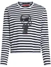 Karl Lagerfeld Ikon Striped Cotton T-shirt