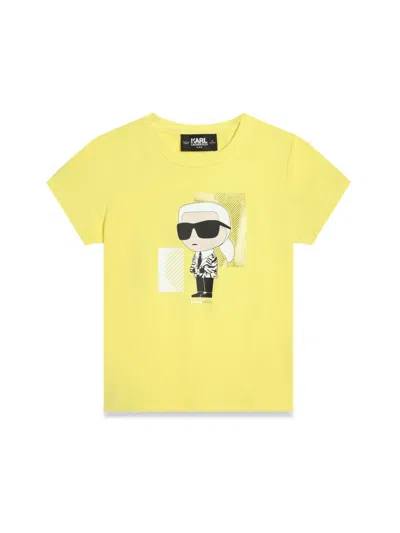 Karl Lagerfeld Kids' Top In Yellow