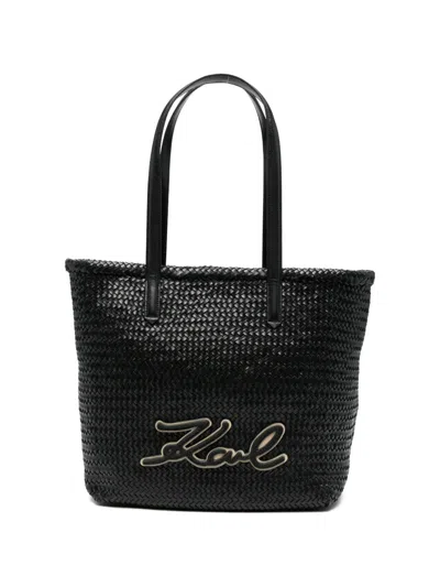 Karl Lagerfeld Top-handles Tote Bag In Black