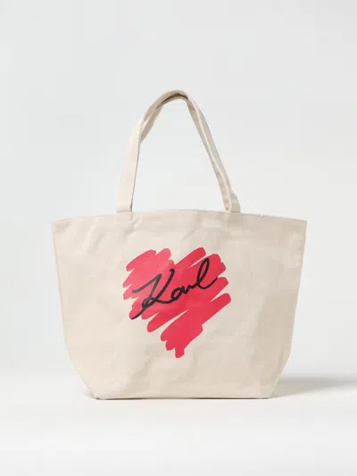 Karl Lagerfeld Tote Bags  Woman Color Beige
