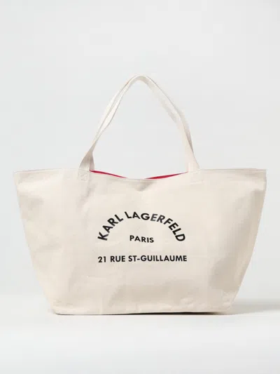 Karl Lagerfeld Tote Bags  Woman Color Beige In Sand
