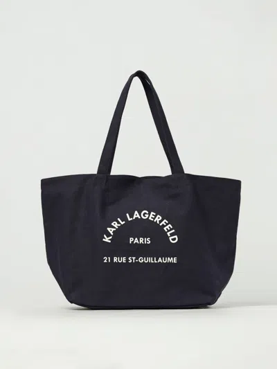 Karl Lagerfeld Tote Bags  Woman Color Blue