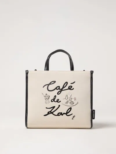 Karl Lagerfeld Tote Bags  Woman Color Natural
