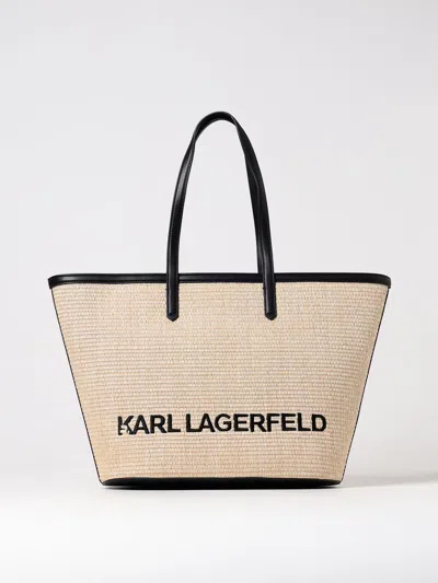 Karl Lagerfeld Tote Bags  Woman Color Natural