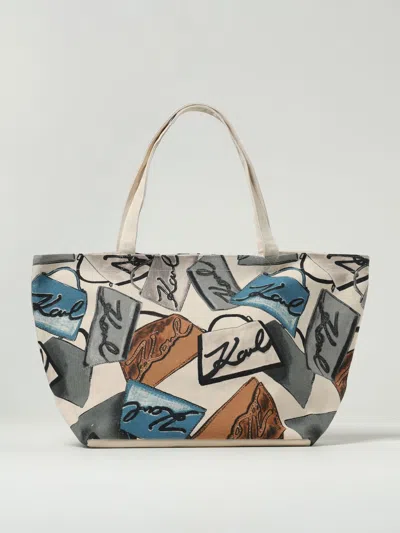 Karl Lagerfeld Tote Bags  Woman Color Water In Blue