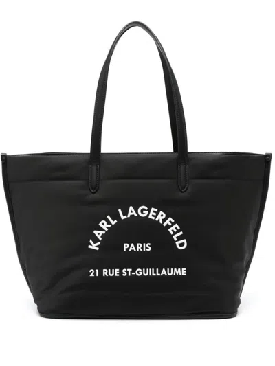 Karl Lagerfeld Totes In Black
