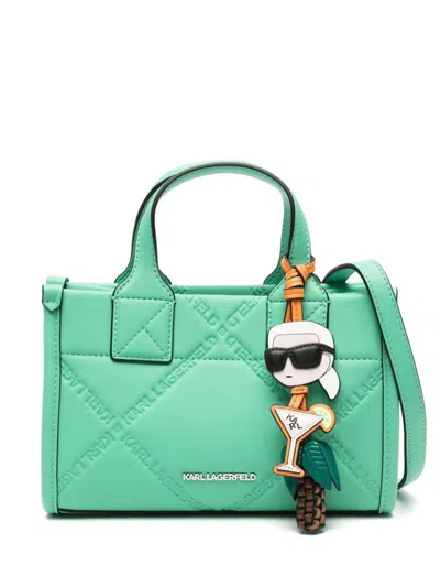 Karl Lagerfeld Totes In Green